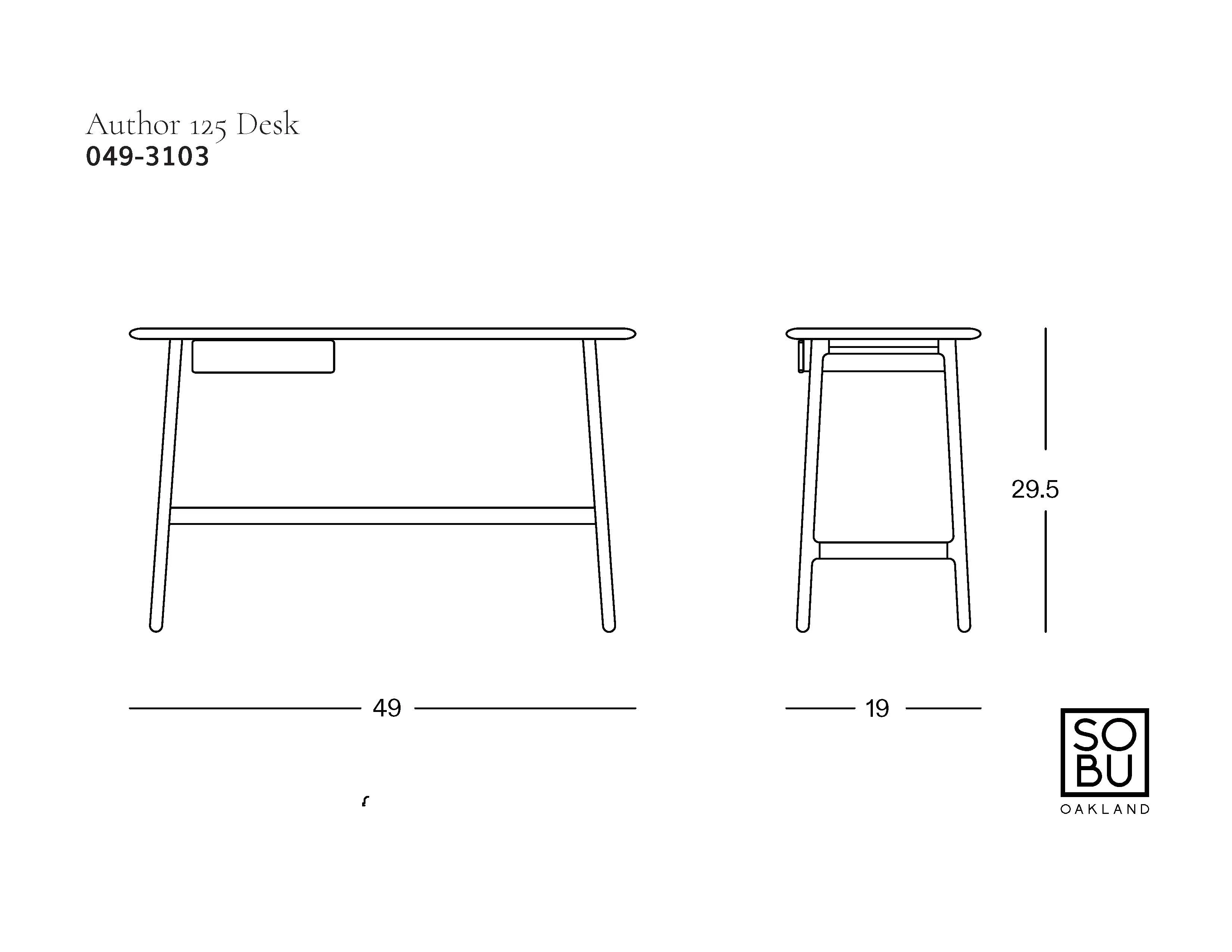 Author Desk | Light Oak - Image 11
