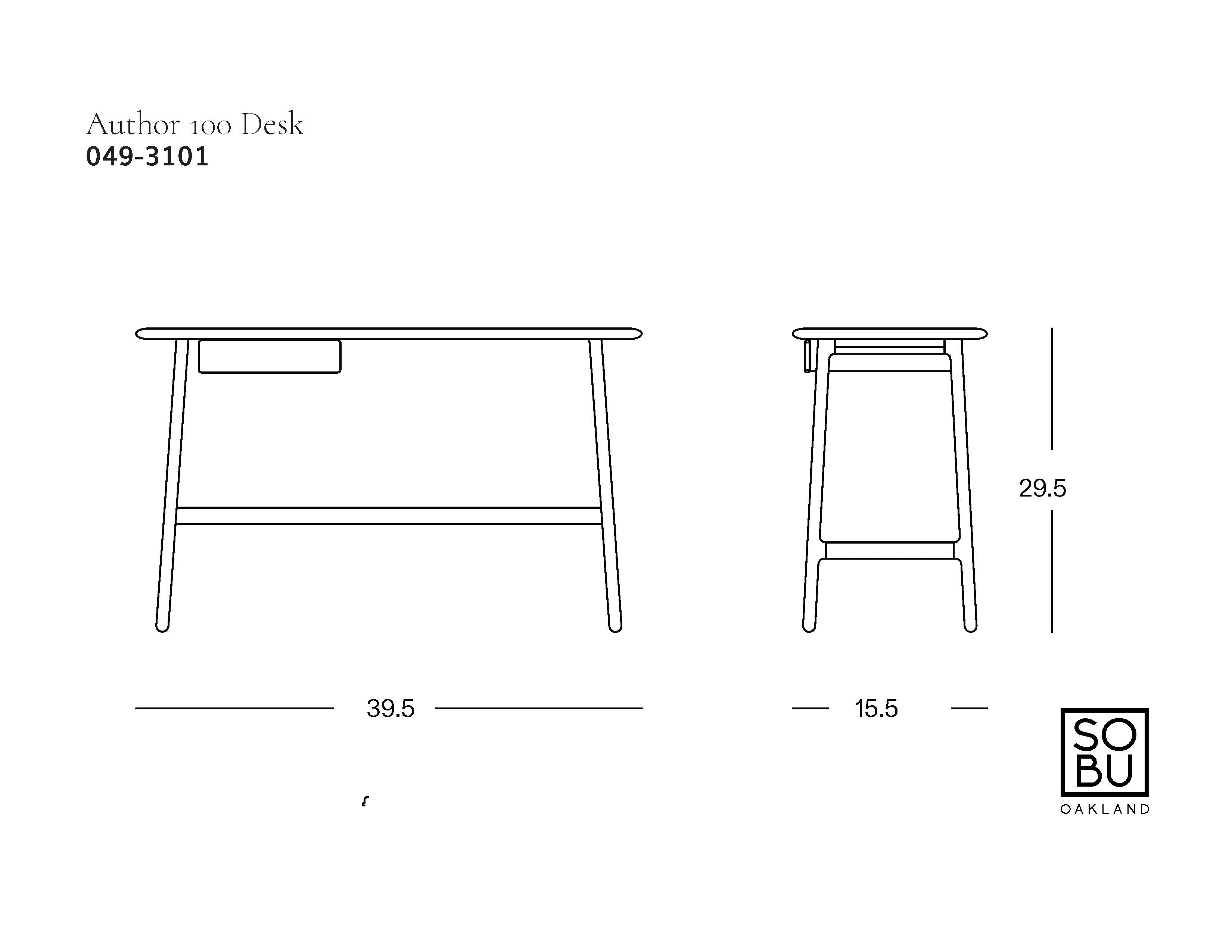 Author Desk | Light Oak - Image 12