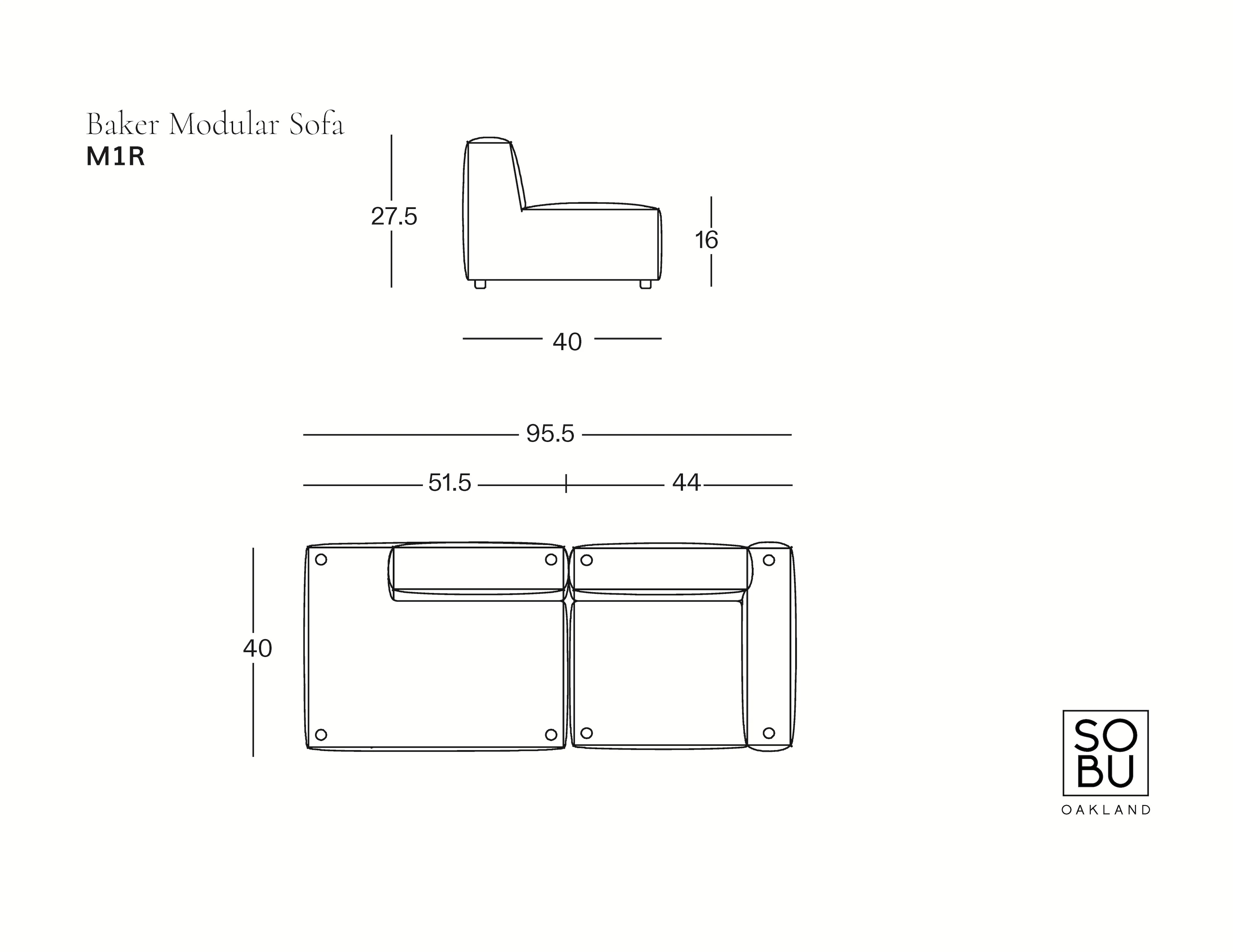 Baker Modular Sofa | Leather • M1 - Image 5