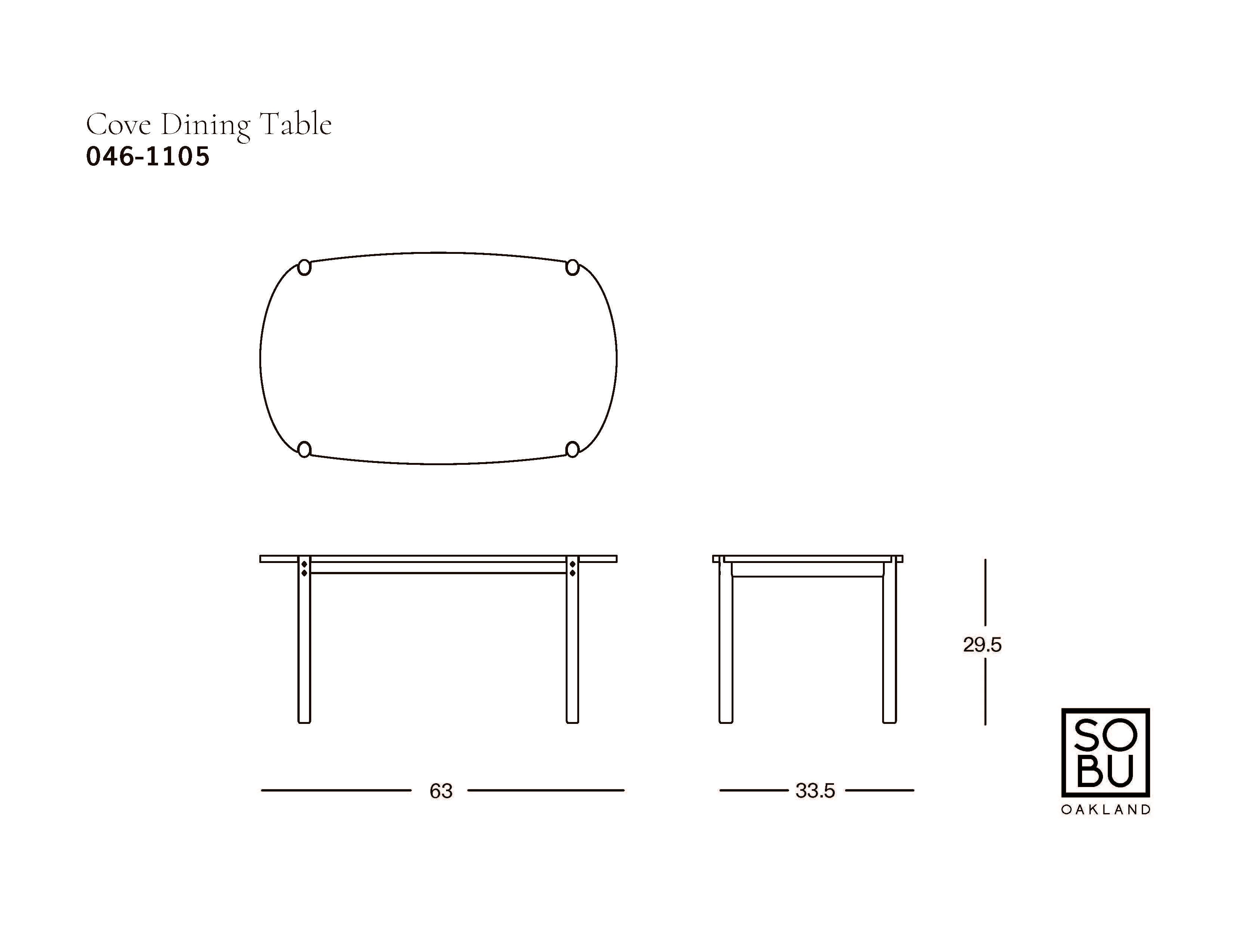 Cove Dining Table | Light Oak - Image 12