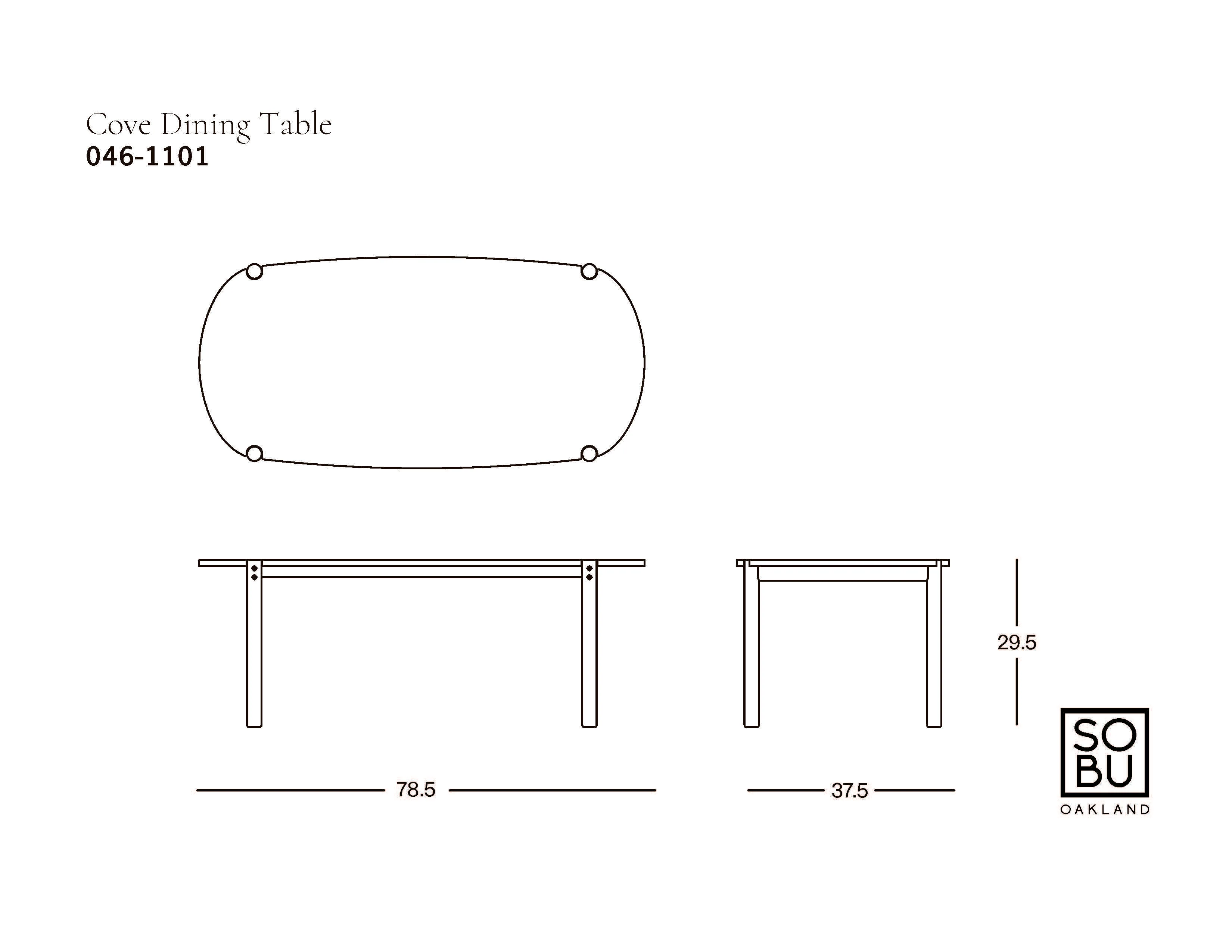 Cove Dining Table | Light Oak - Image 14