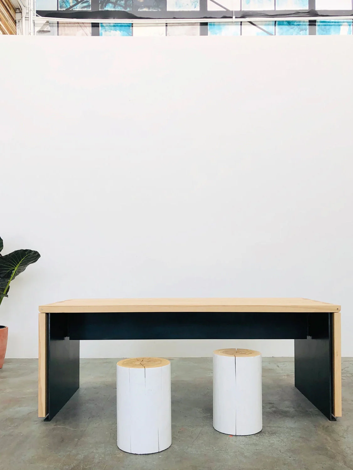 Hinge Extension Dining Table - White Ash - Image 3