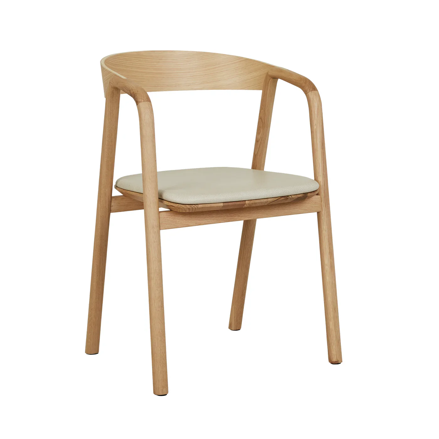 Inlay Dining Chair | Light Oak and Leather - Image 6