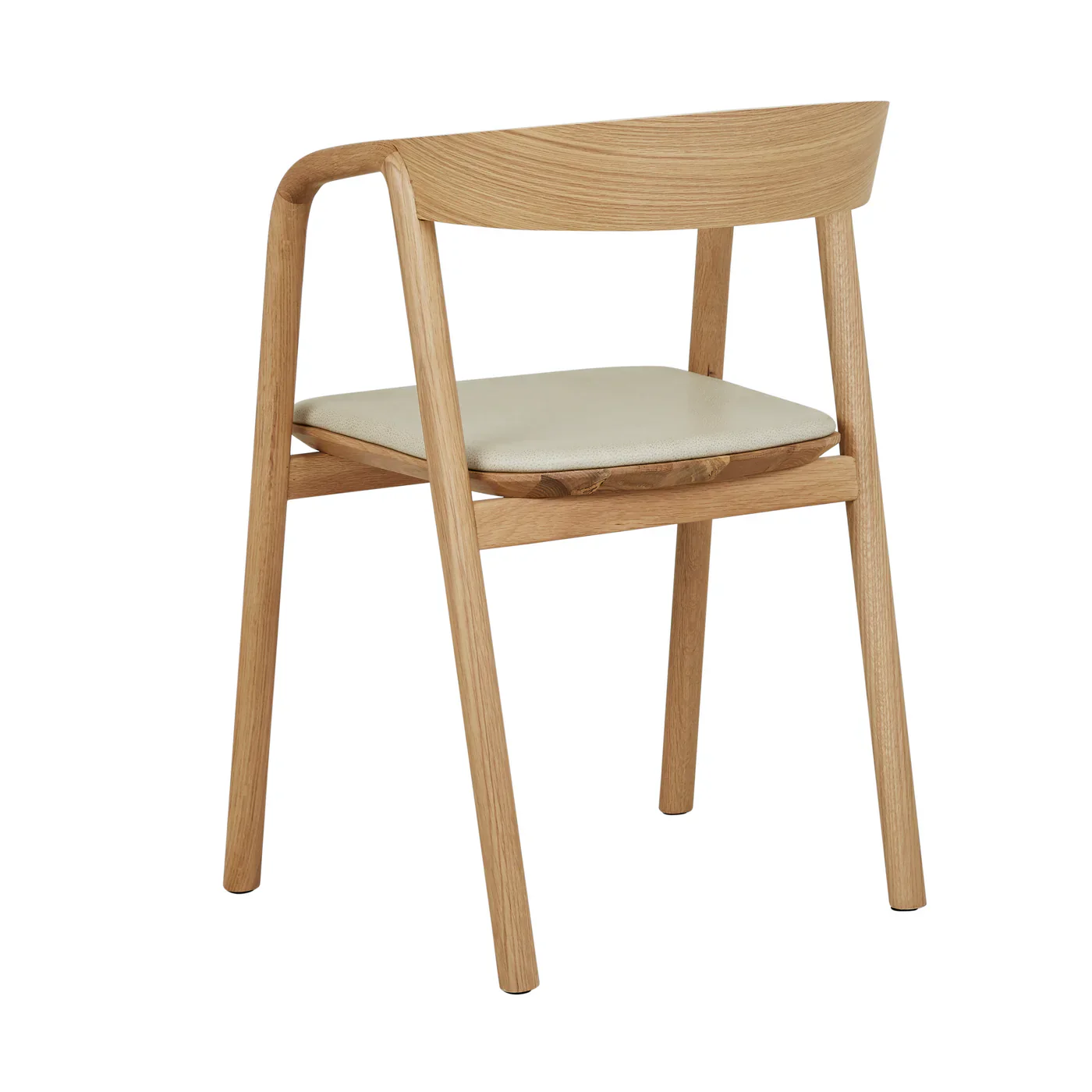 Inlay Dining Chair | Light Oak and Leather - Image 7