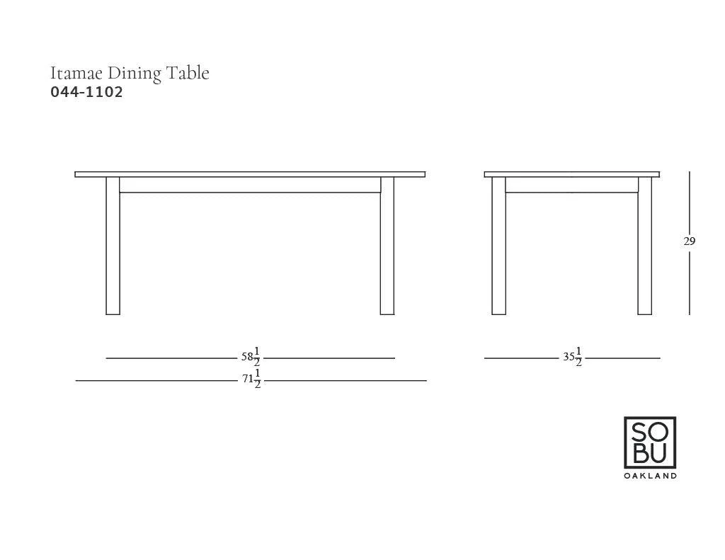 Itamae Dining Table | Light Oak - Image 10