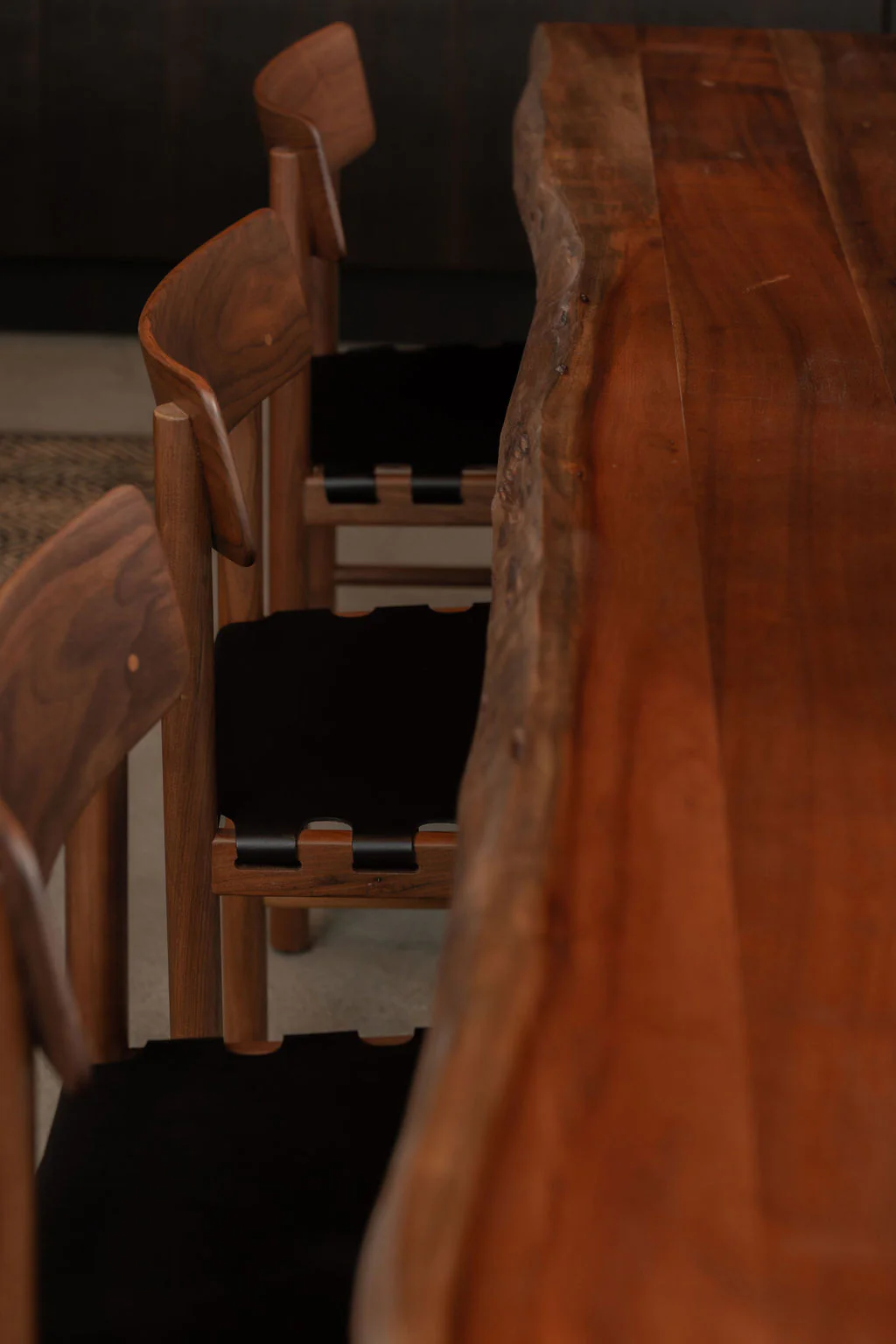 Leviathan Live Edge Dining Table with Black T-Legs - Image 6