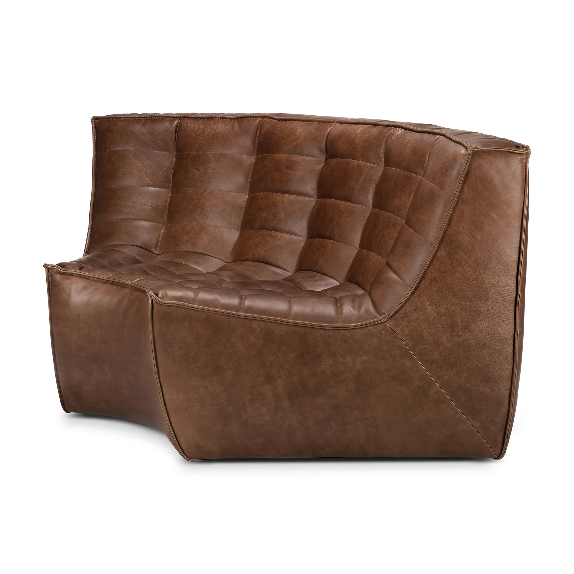 N701 Modular Sofa - Chestnut Leather - Image 10