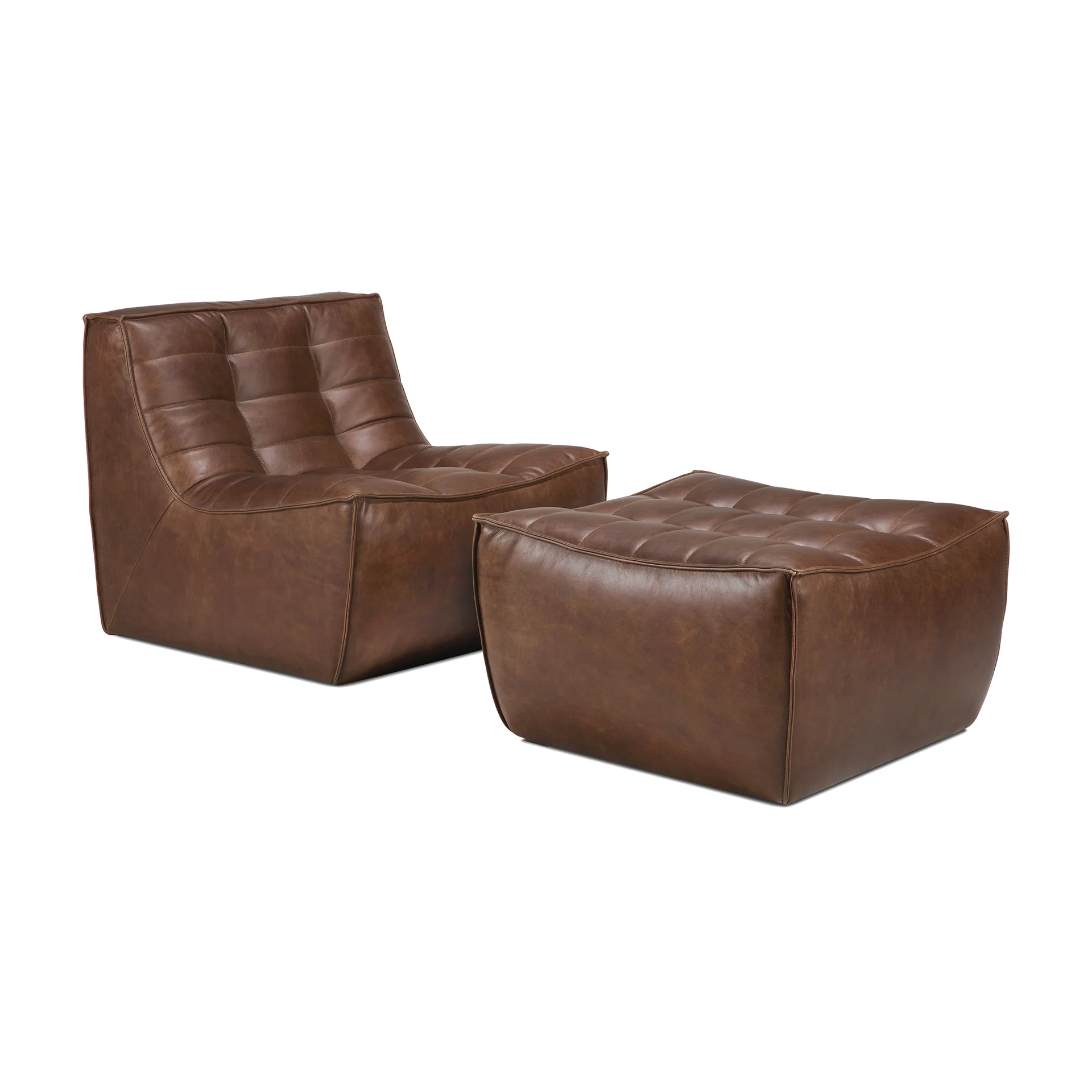 N701 Modular Sofa - Chestnut Leather - Image 17