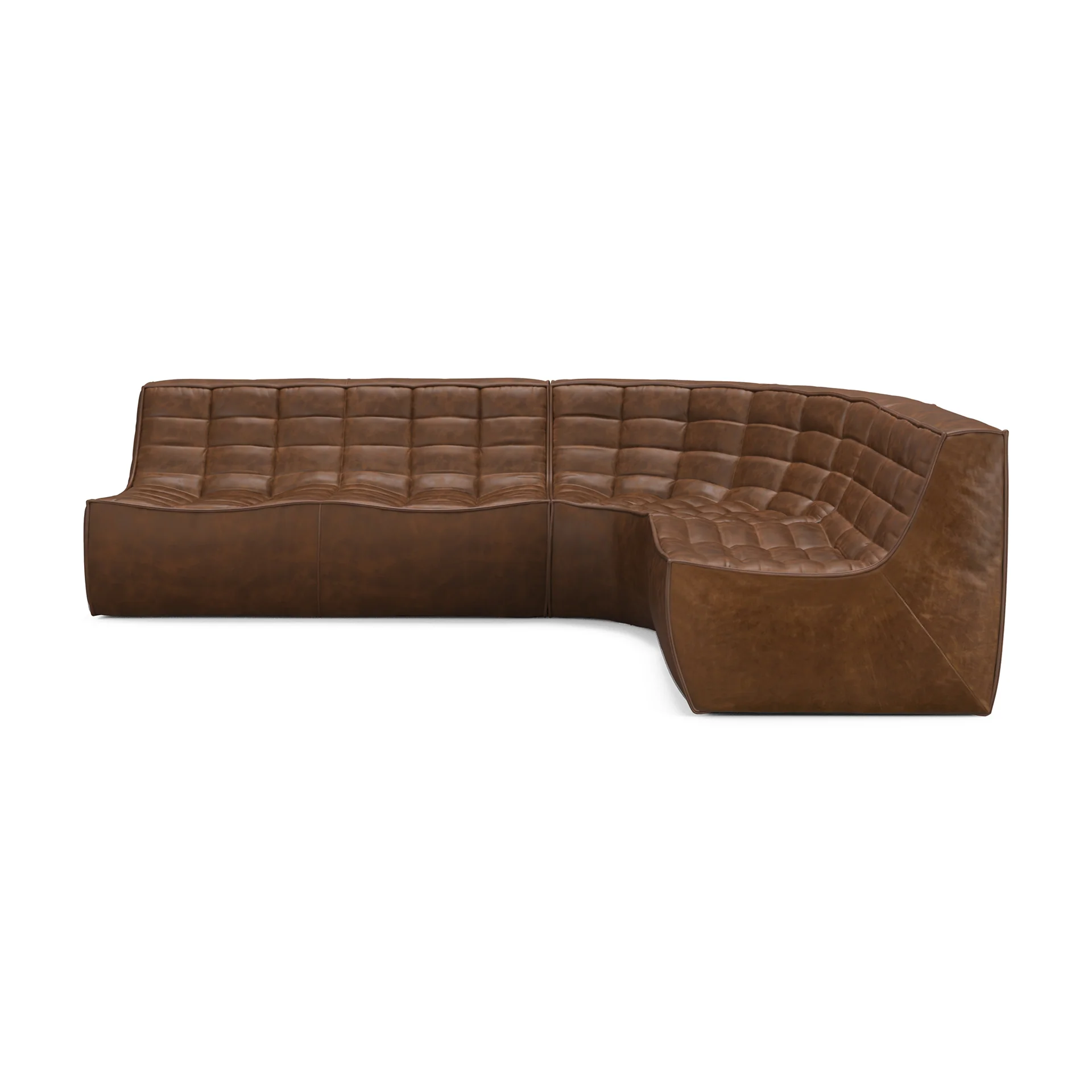 N701 Modular Sofa - Chestnut Leather - Image 24