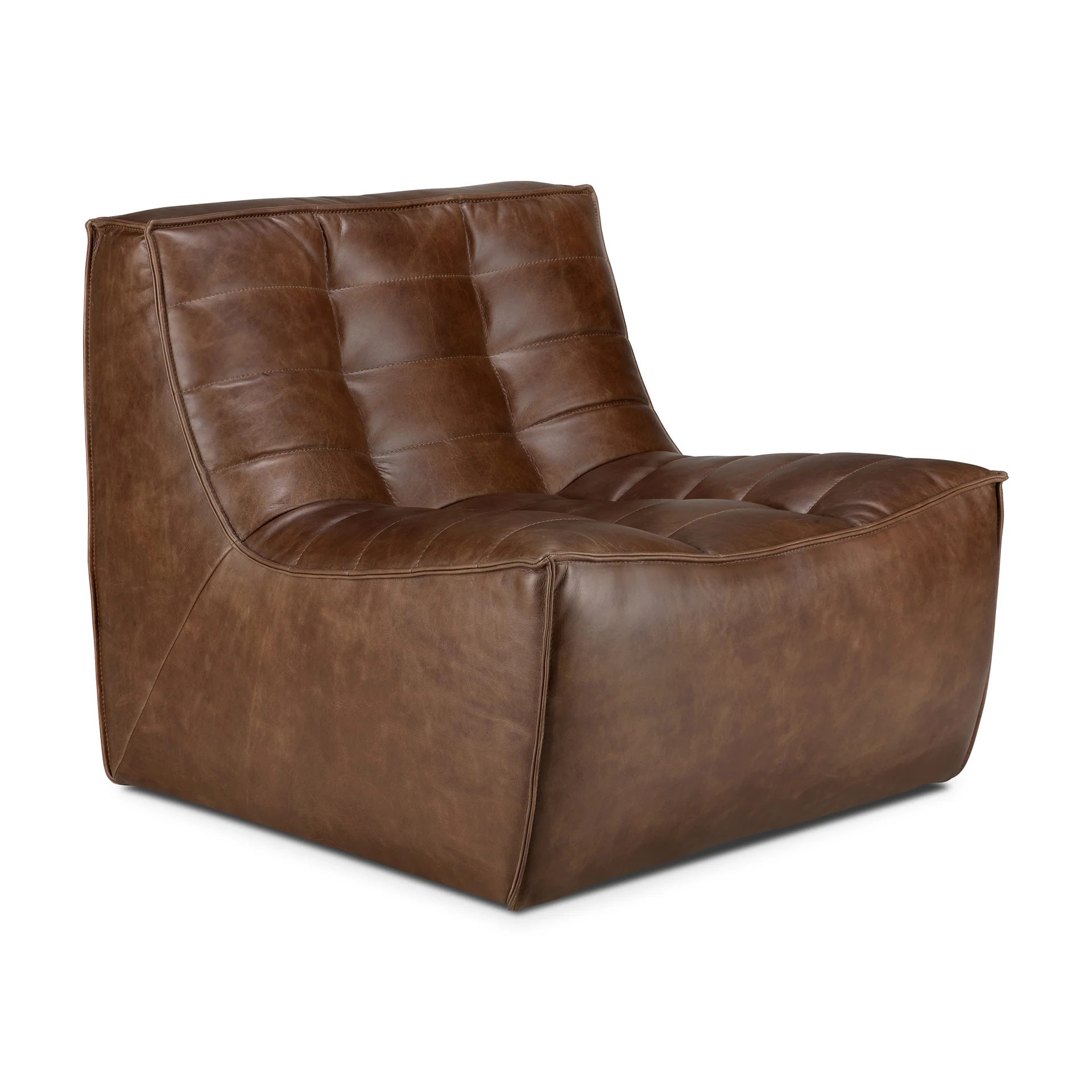 N701 Modular Sofa - Chestnut Leather - Image 3