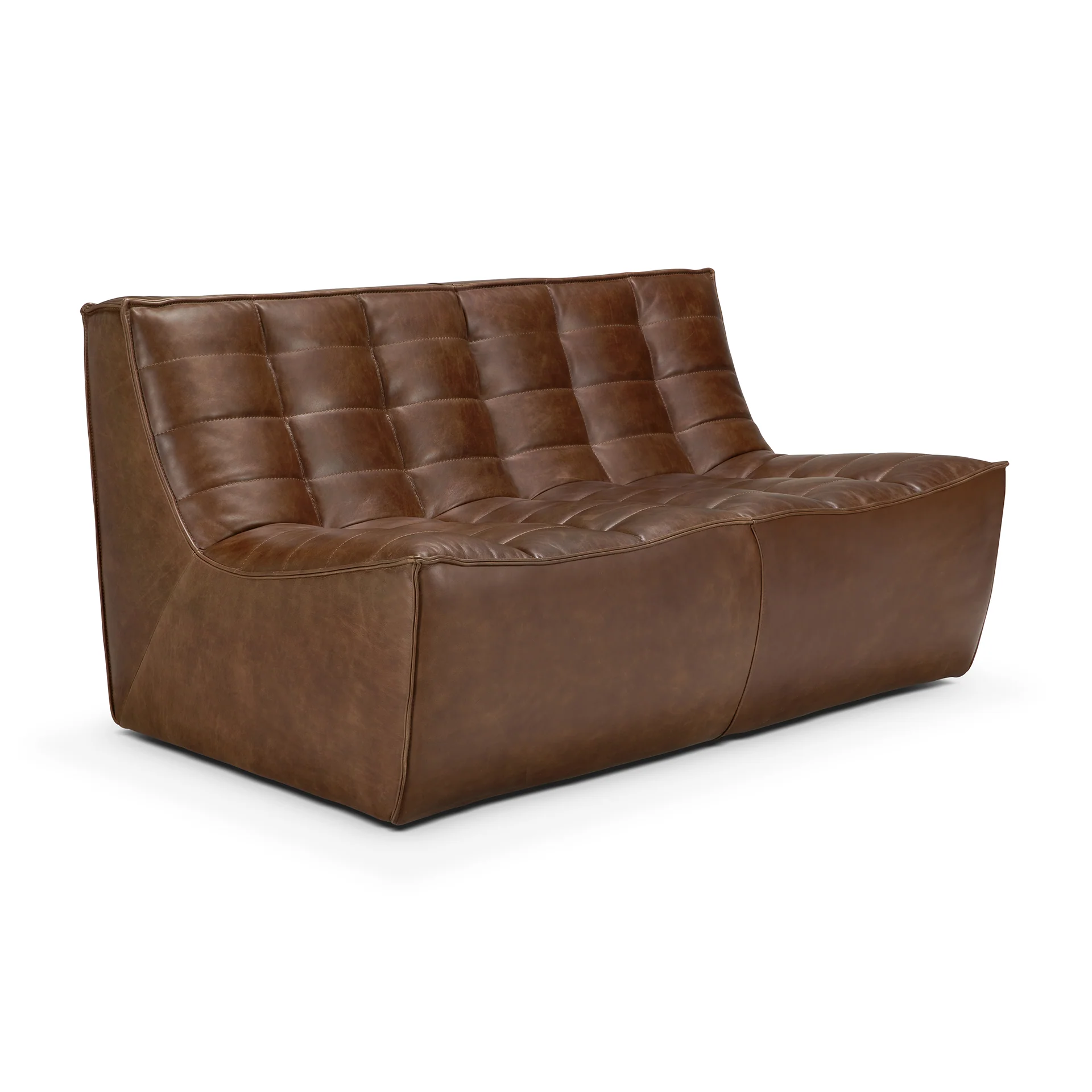 N701 Modular Sofa - Chestnut Leather - Image 5