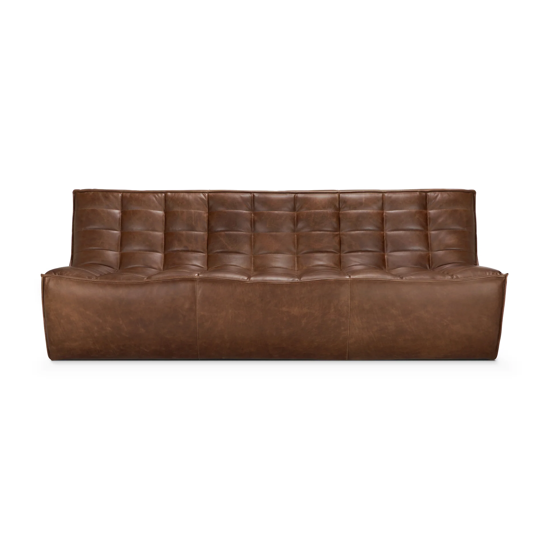 N701 Modular Sofa - Chestnut Leather - Image 6