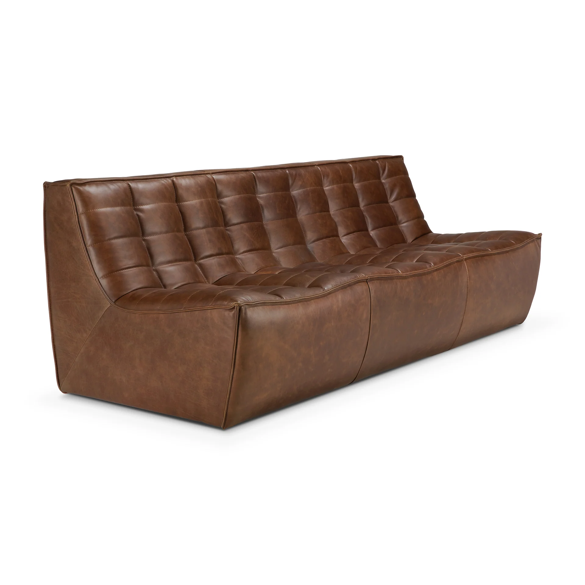 N701 Modular Sofa - Chestnut Leather - Image 7