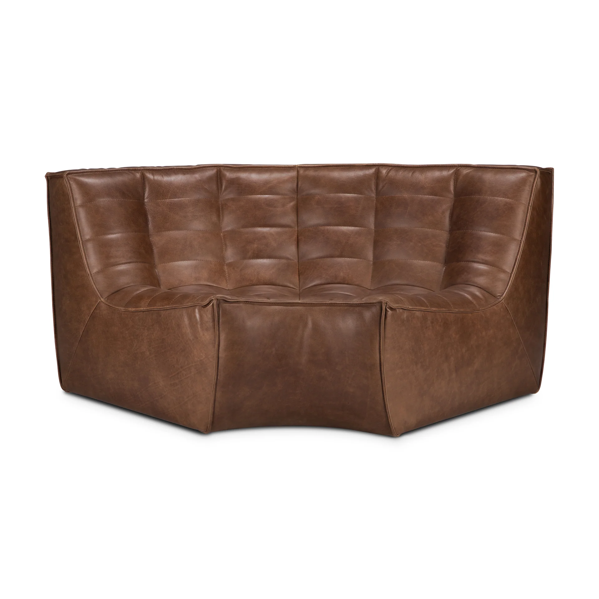 N701 Modular Sofa - Chestnut Leather - Image 9
