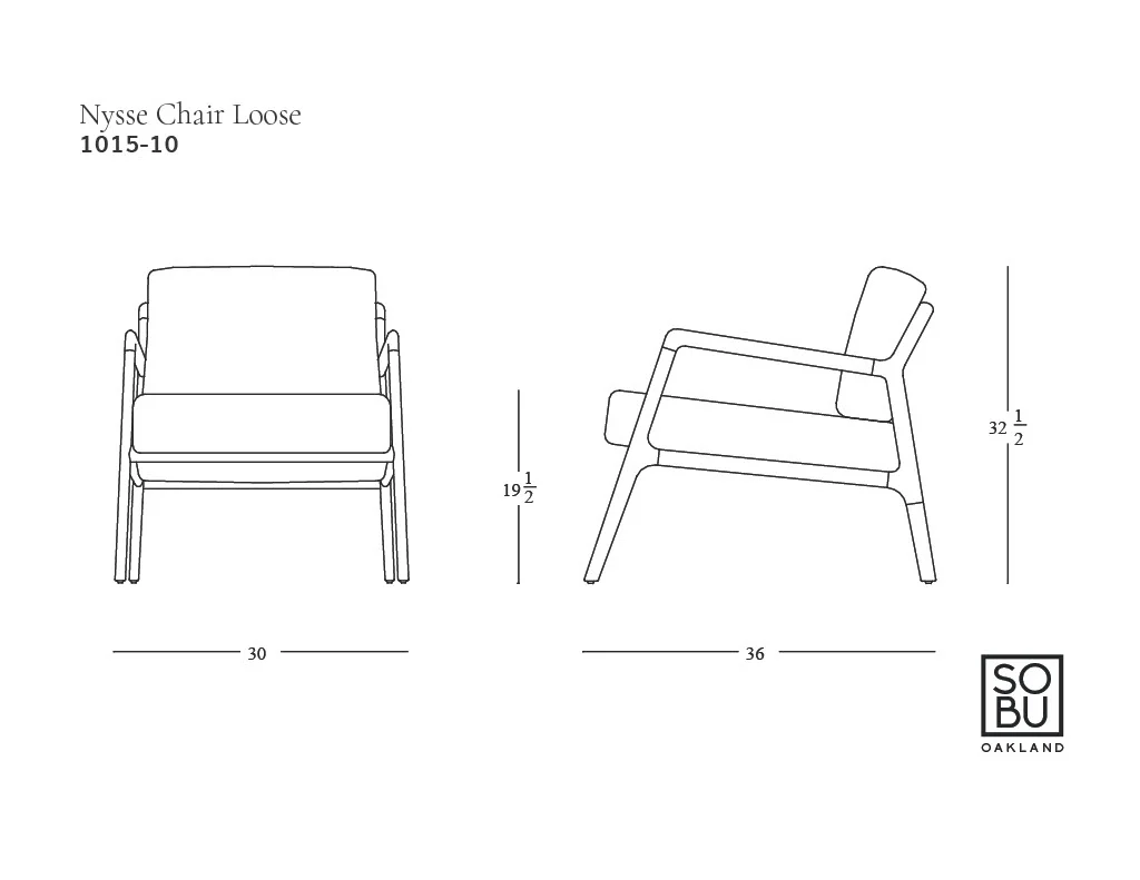 Nysse Lounge Chair | Fabric - Image 7
