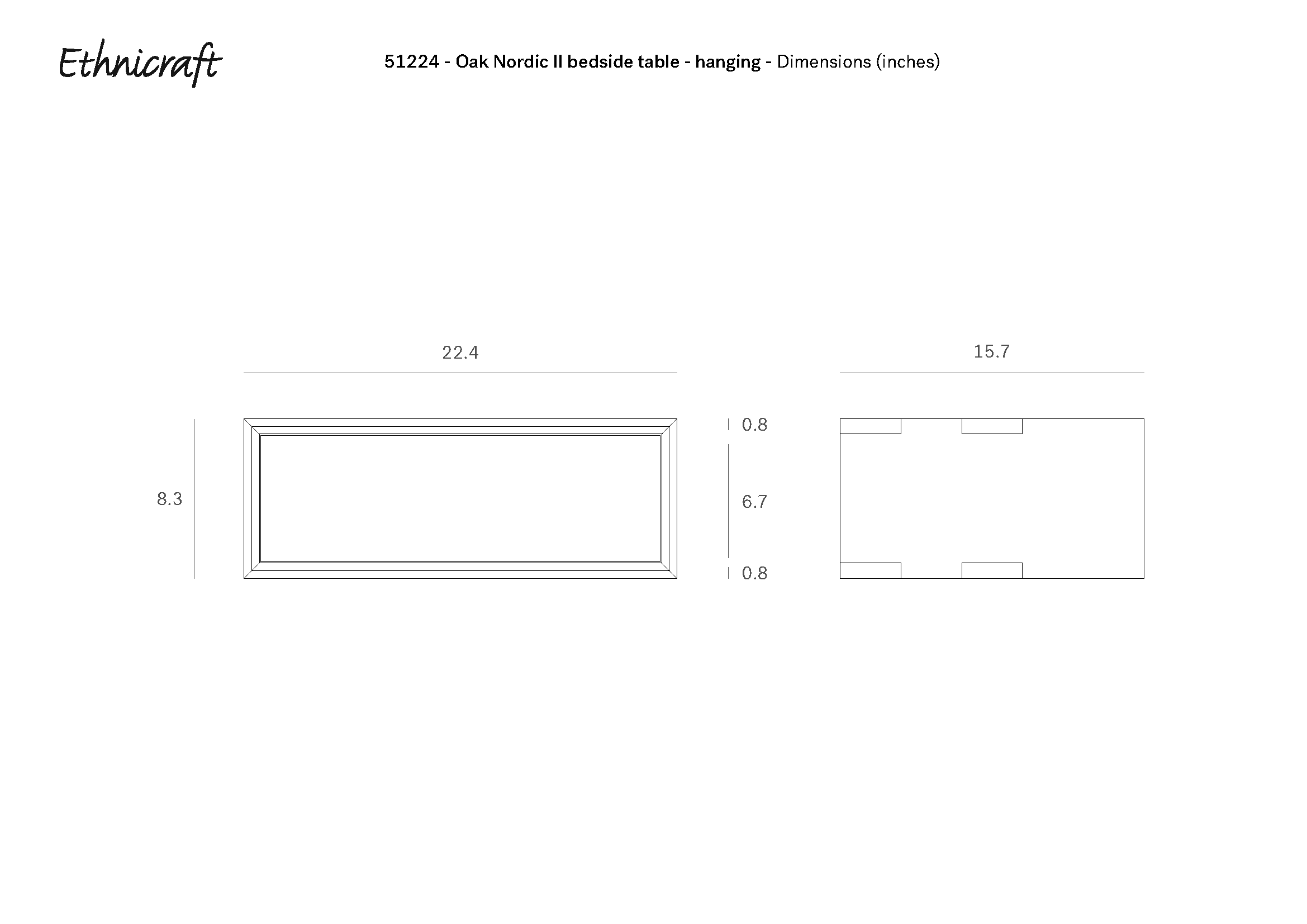 Nordic II Hanging Bedside Table - Image 12