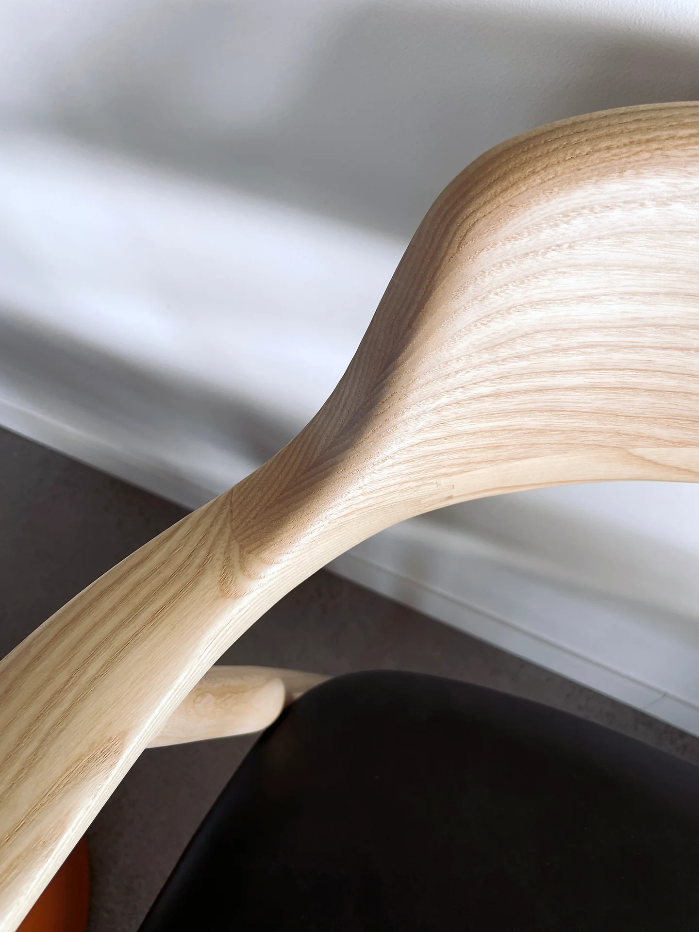 Sven Dining Chair - White Ash + Leather - Image 6